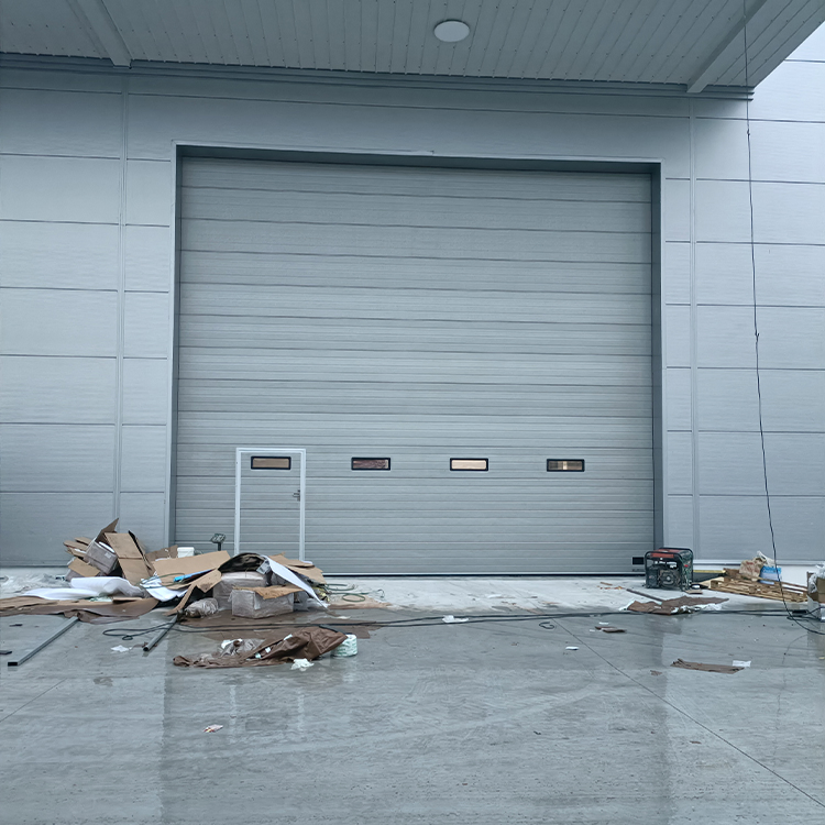 Industrial Automatic Thermal Insulated Vertical Lifting Exterior Sectional Door for Loading Docks