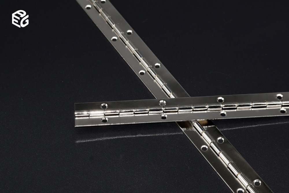 Heavy-Duty 30-Inch Continuous Hinge in Bright Nickel Finish
