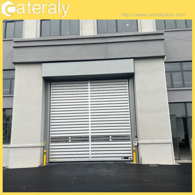 Insulated Rapid Closing Door with Thermal Shutter for Warehouses Rolling Shutter