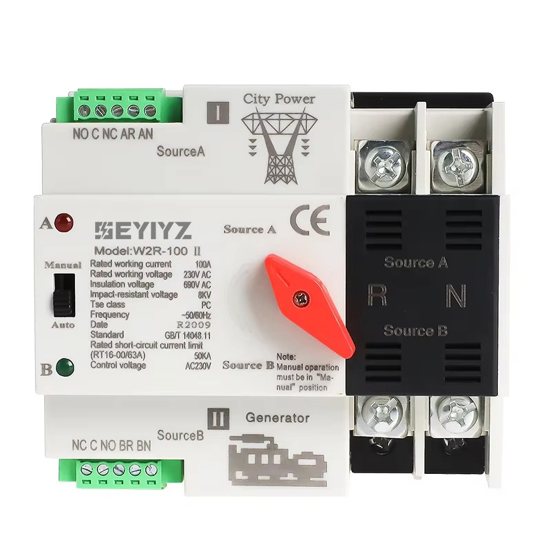 Automatic Changeover Dual Power Automatic Transfer Changeover 220V Transfer