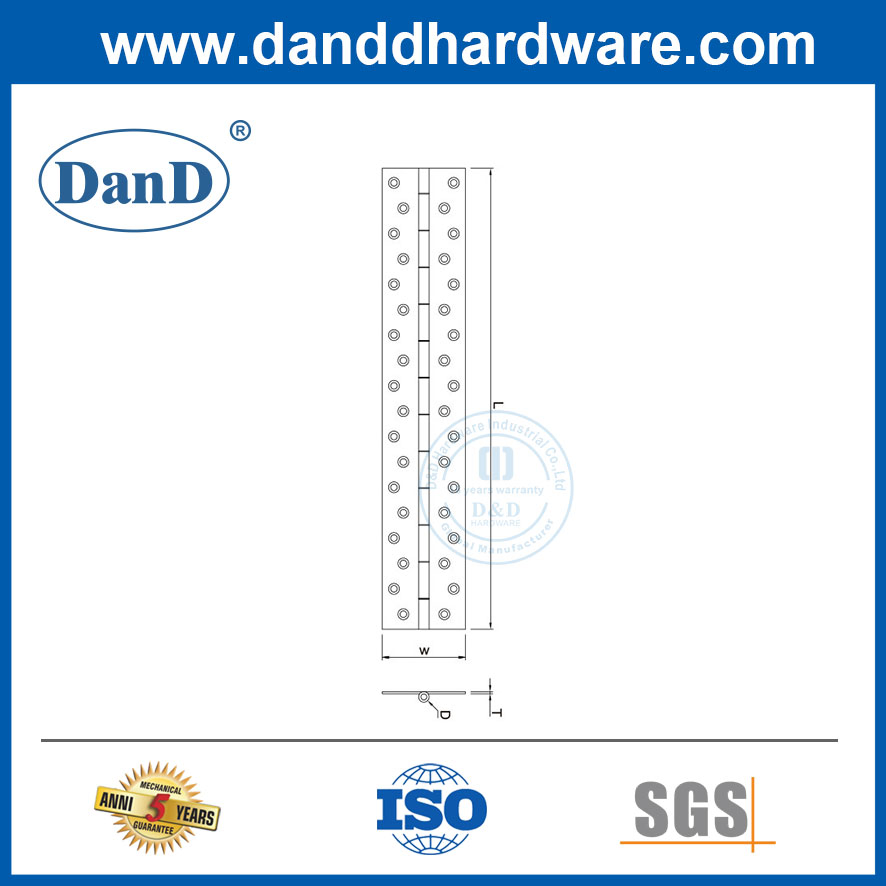 D&D Construction Hardware Cabinet Box Furniture Long Piano Continuous Hinge Manufacturer