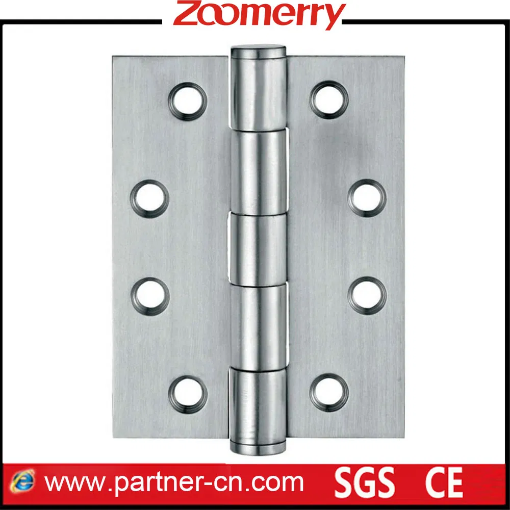Stainless Steel 304 Butt Door Hardware Hinge Silver Security Pivot Ball Bearing Commercial Metal Door Hinge