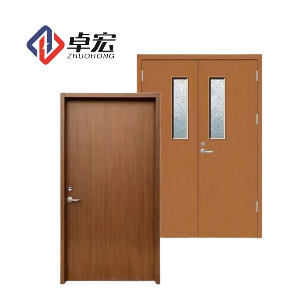 Deformation-Resistance Customized Fire Rated Solid Wood Flush Door for Hotel Guest Rooms