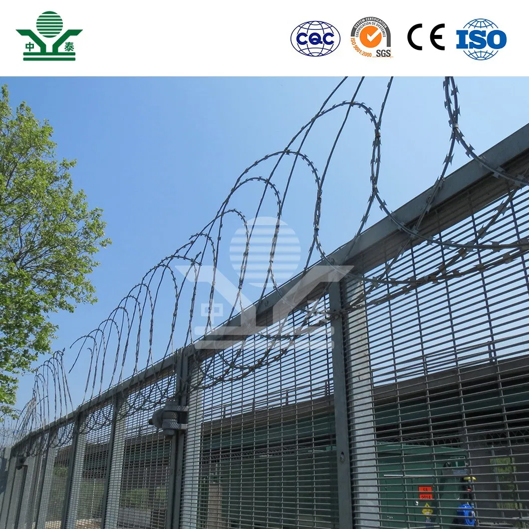Zhongtai Helical Barbed Wire China Manufacturers 300mm 450mm 730mm Diameter Electric Fence and Razor Wire Used for Front Yard Security Fence