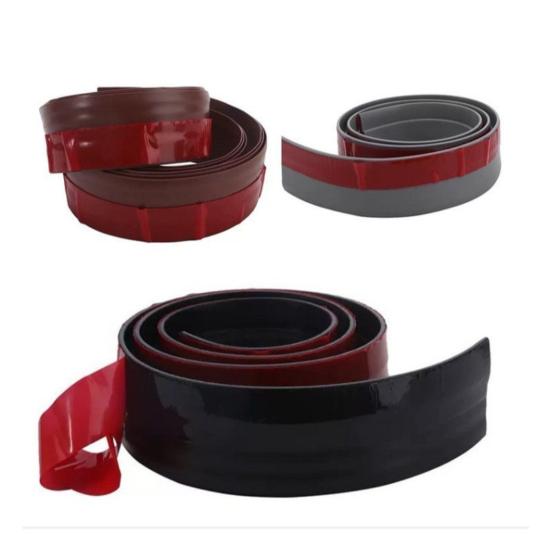 Noise &amp; Pest Isolation Self Adhesive Door Sweep Waterproof Flexible Door Bottom Seal Strip Weather Stripping for Exterior Doors