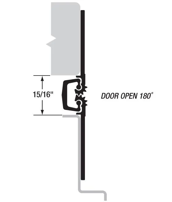 Aluminum Dark Bronze Concealed Geared Hinge 5