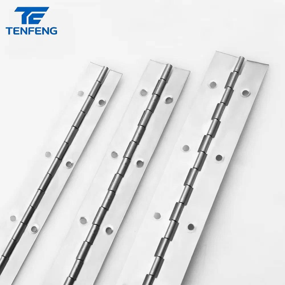 High Quality 304 Stainless Steel Long Heavy Duty Continuous Piano Hinge for Kitchen Furniture Cabinets Door
