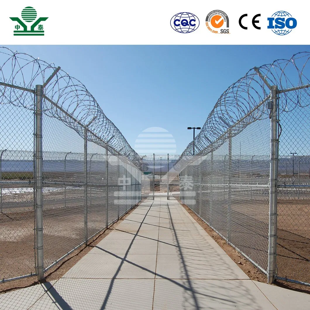Zhongtai Helical Barbed Wire China Manufacturers 300mm 450mm 730mm Diameter Electric Fence and Razor Wire Used for Front Yard Security Fence