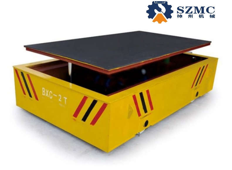 Szmc Brand 17ton 20ton 50ton VFD Motor Battery Electric Power Flat Transfer Cart