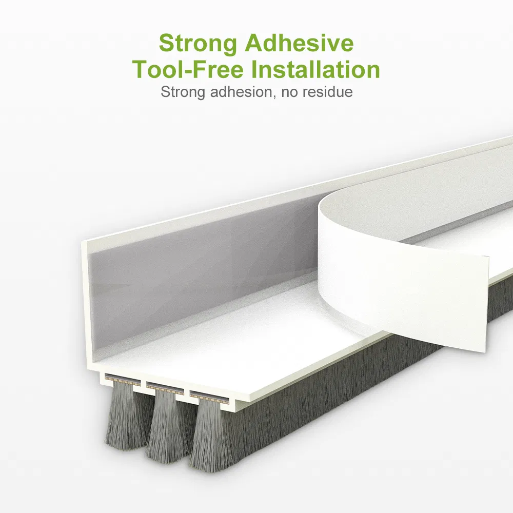 Energy Saving High Density Brush Door Bottom Sweep for Home and Office Doors