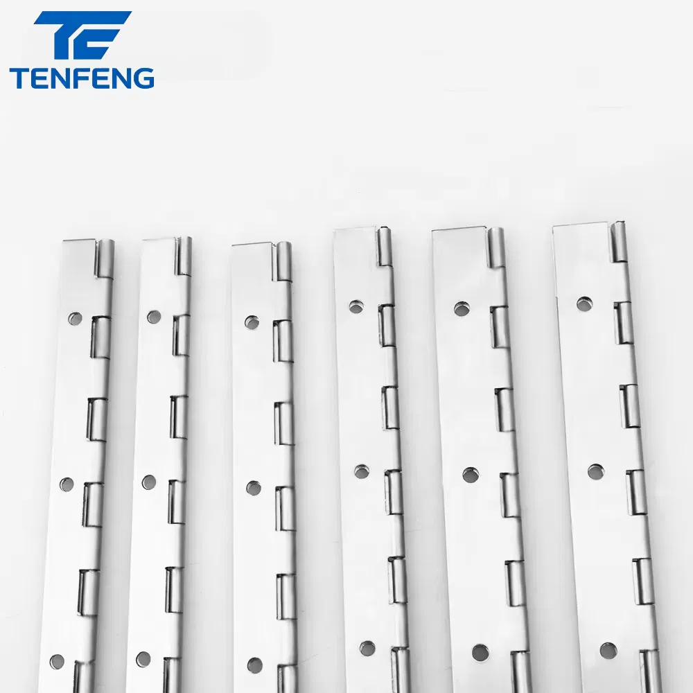 High Quality 304 Stainless Steel Long Heavy Duty Continuous Piano Hinge for Kitchen Furniture Cabinets Door