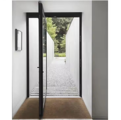 Customized Thermal Insulated Aluminum Alloy Frame Pivot Door with Soundproof Design