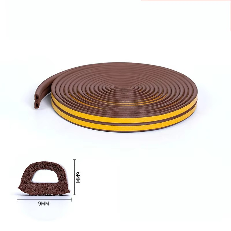 Self-Adhesive Weatherstrip EPDM Foam D E Profile Door Window Insulation Draught Excluder Tape Seal Strip