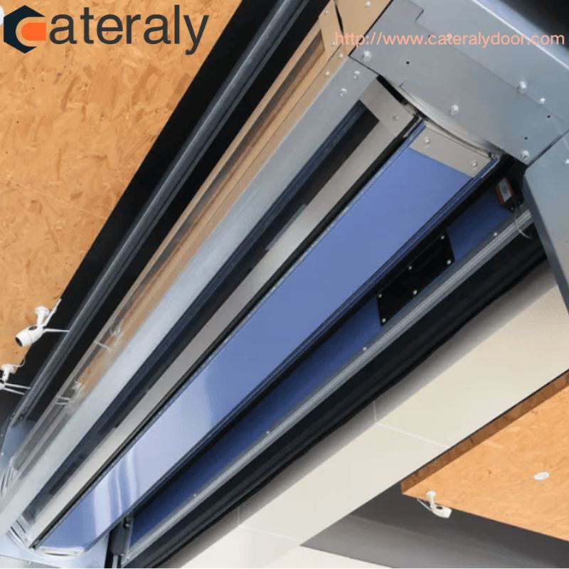 Large Thermal Insulated Rapid Closing Aluminum Shutter for Warehouses Door Hot Sale Industrial PU Overhead Automatic Aluminum Excellent Hard High Speed Spiral S