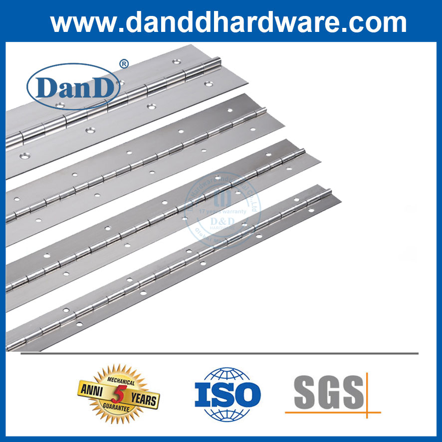 Guangdong 1000mm 2000mm Long Furniture Hardware Stainless Steel Continuous Piano Hinge Machinery