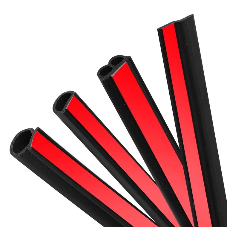 Self-Adhesive D Shape Soundproof Rubber Foam Weather Strip for Car Door and Window