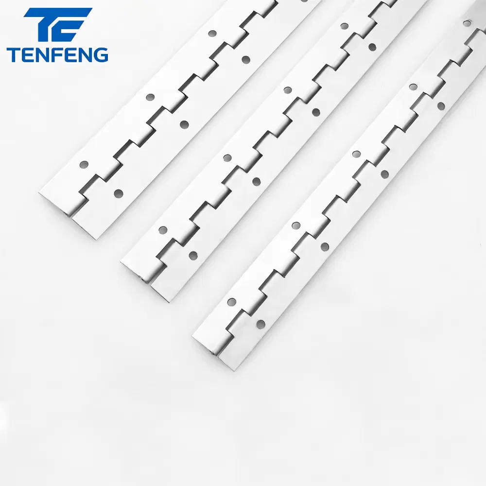 High Quality 304 Stainless Steel Long Heavy Duty Continuous Piano Hinge for Kitchen Furniture Cabinets Door