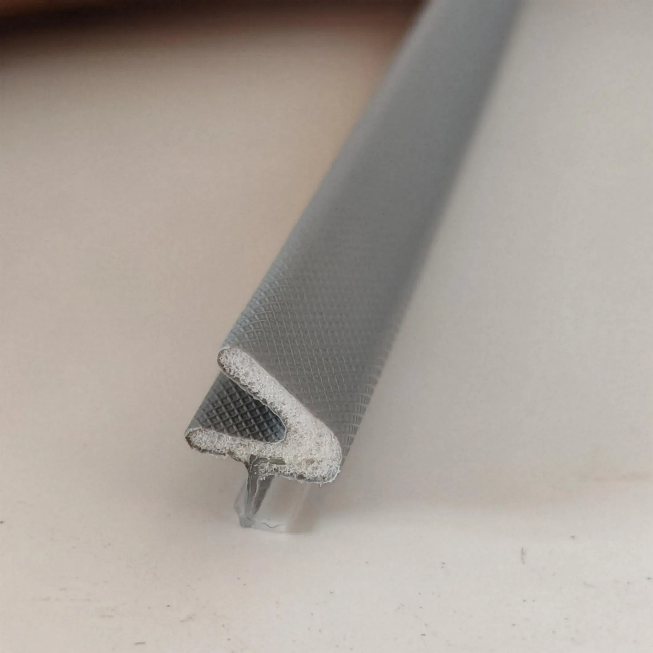 V-Shaped White Wooden Door Water Blocking Seal Strip PVC Sealing Gasket PU Foam Sealing Strip Weatherstripping Rubber Seal Strip