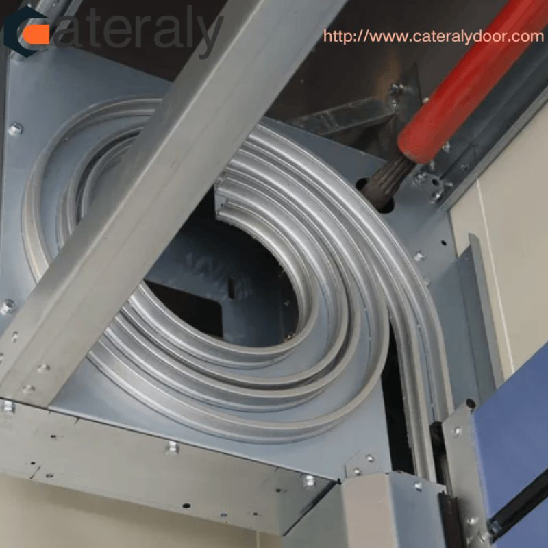 Large Thermal Insulated Rapid Closing Aluminum Shutter for Warehouses Door Hot Sale Industrial PU Overhead Automatic Aluminum Excellent Hard High Speed Spiral S