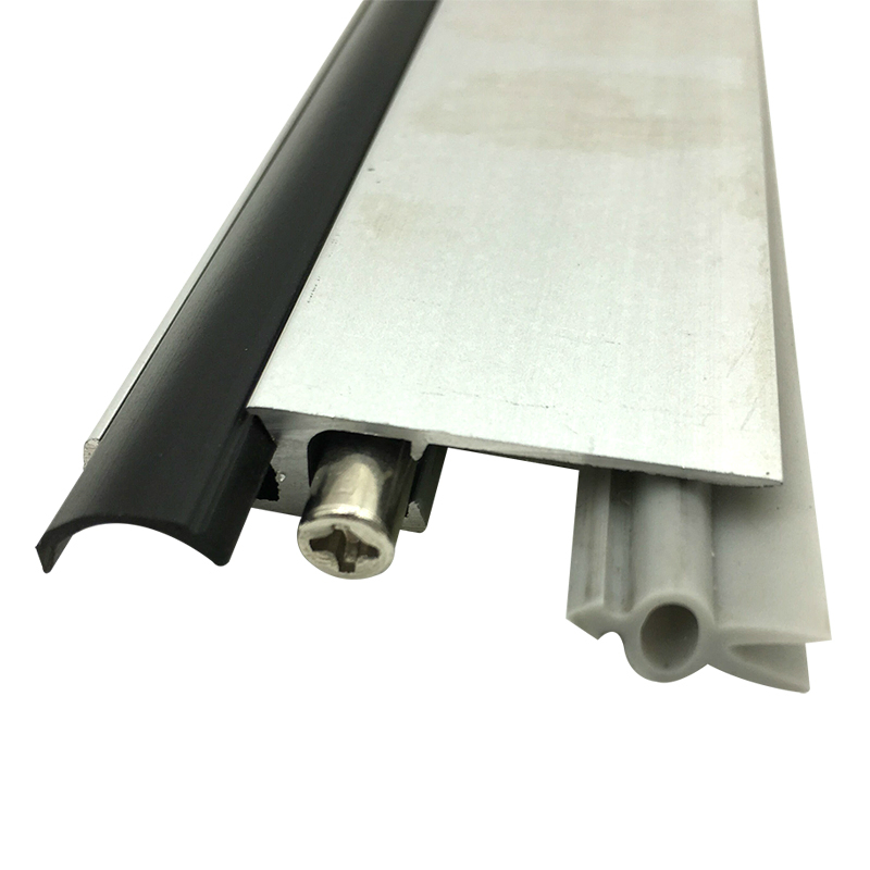 Automatic Door Bottom Seal Heavy Duty Metal Door Sweep with Neoprene Bulb Door Seal