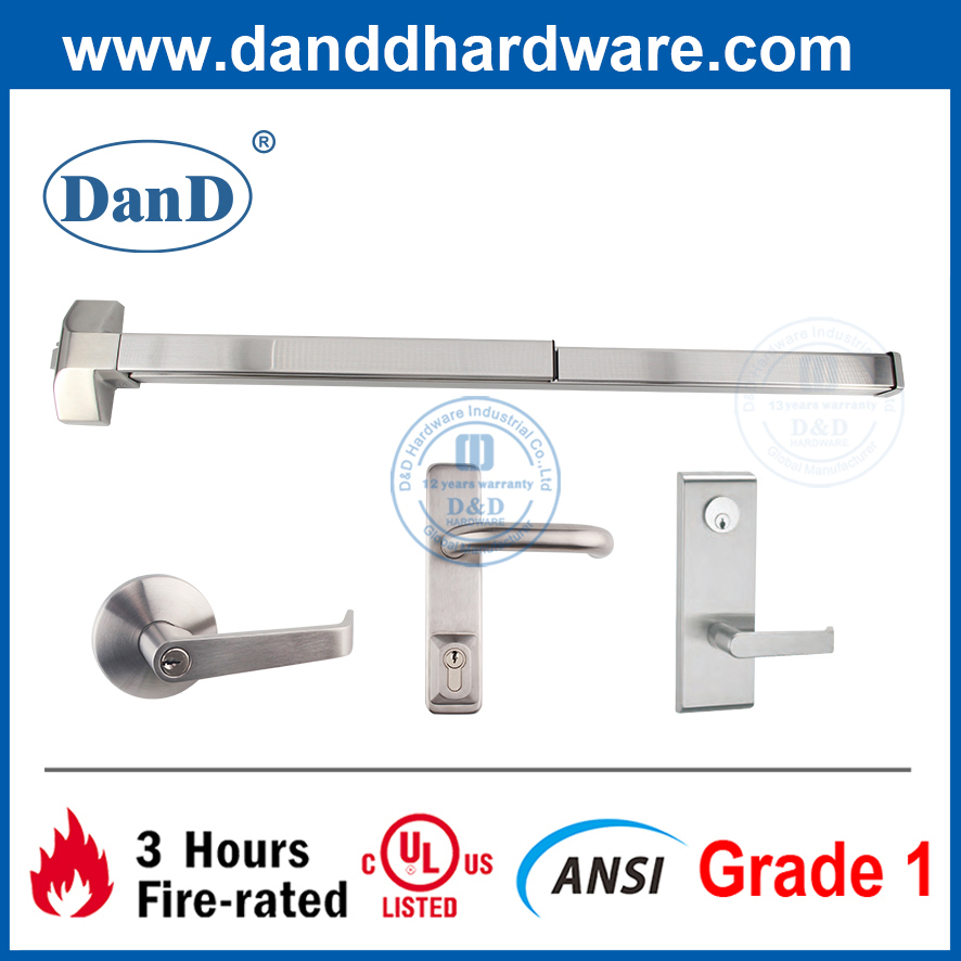 UL 10c Steel Rim Type Push Device Door Lock Accessories