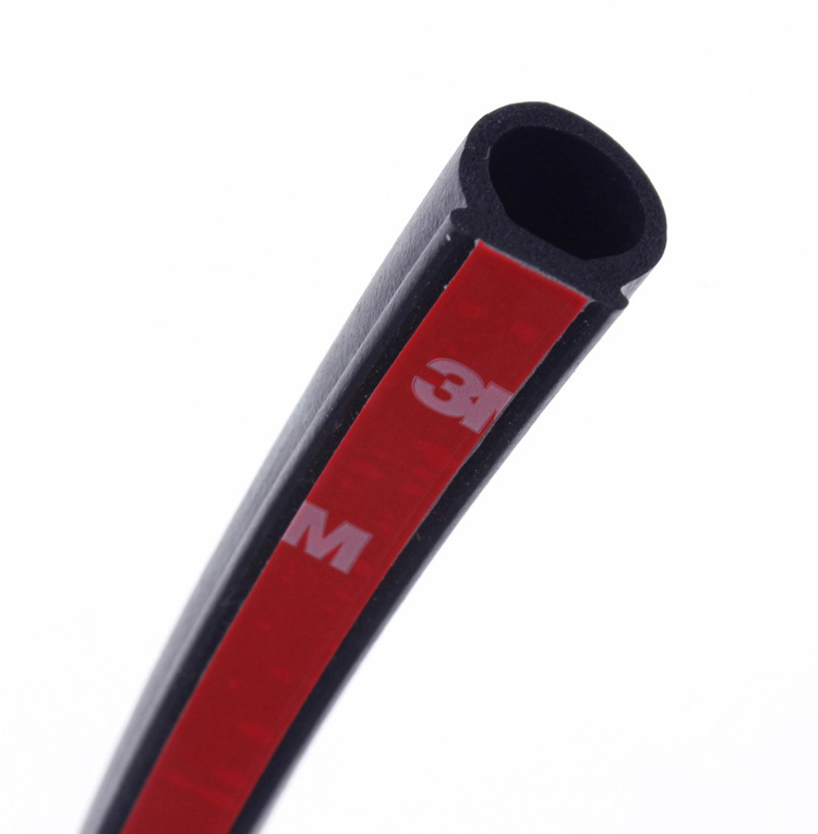 Self-Adhesive D Shape Soundproof Rubber Foam Weather Strip for Car Door and Window