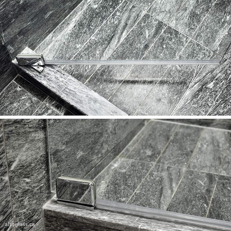 Waterproof Shower Glass Door Bottom Seal Frameless Shower Door Sweep