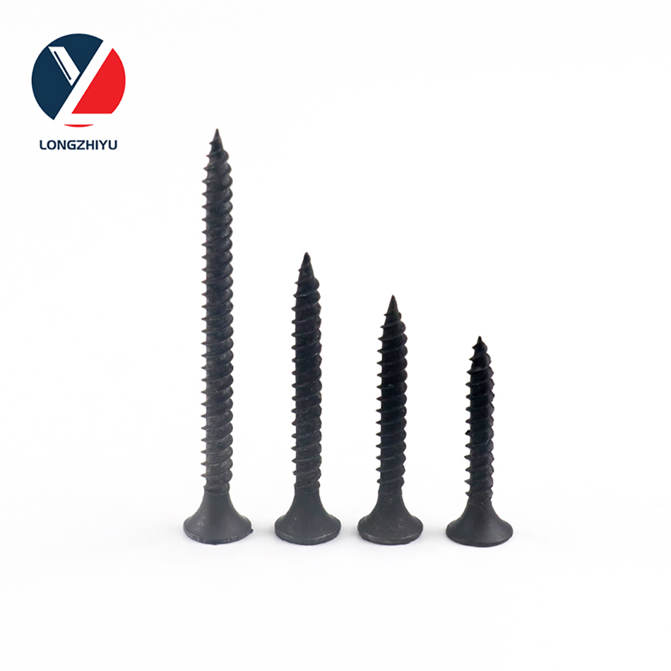 China Screw Fastener Bugle Phillips Head Drywall Screws Fine Thread Black Phosphated Drywall Screw Factory