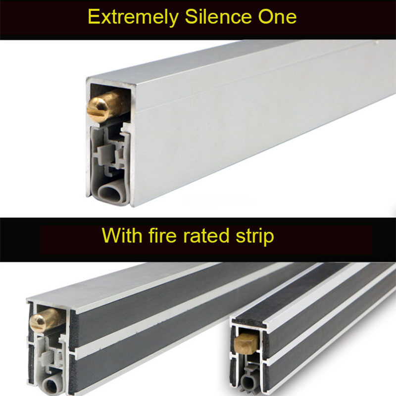 Concise Soundproof Door Draft Seal Acoustic Drop Down Seal/Surface Mounted/Clear Anodized Aluminum/Weatherstripping/Thresholds