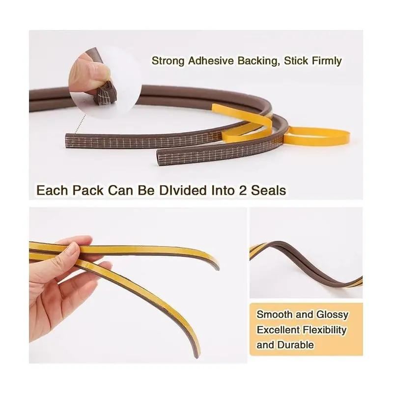 D P E I Type Self Adhesive Door and Window Sealing Strip Foam Rubber Weatherstrip