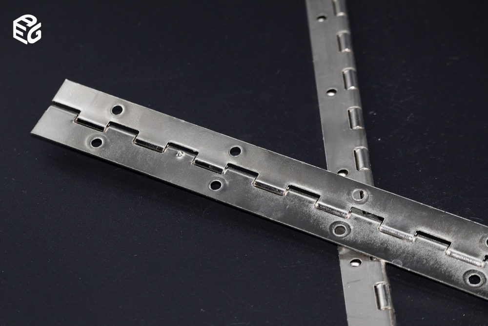 Heavy-Duty 30-Inch Continuous Hinge in Bright Nickel Finish