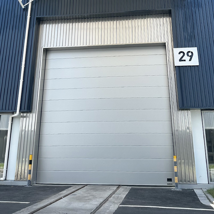 Space-Saving Industrial Lifting Thermal Insulated Automatic Sectional Door for Logistic Warehouse
