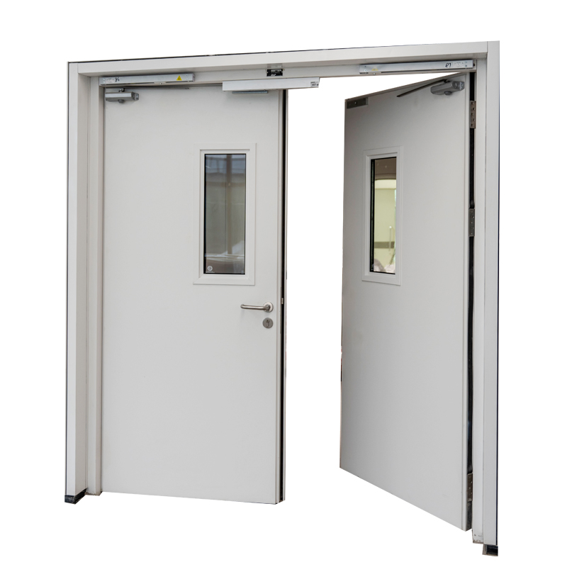 Customized CE Apartment Galvanized Steel Fireproof Soundproof Security Door Fire Rated Door