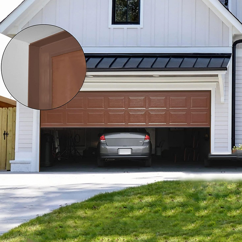 Self Adhesive Weather V Seal Strip Top and Sides Garage Door Seal Inner Weatherstrip