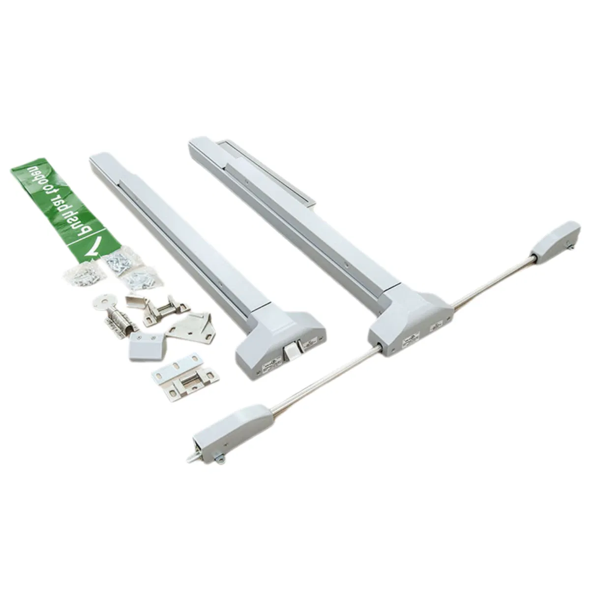 Commercial Door Push Emergency Panic Push Bar Lock with Exterior Lever Lock Key Parts for Panic Exit Device