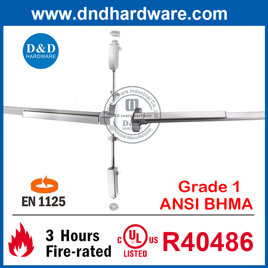 Stainless Steel 304 Commercial Fire Door Push Bar Panic Exit Device Suppliers