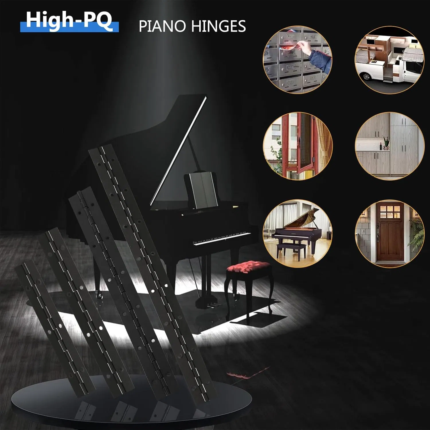 Heavy-Duty Piano Hinges 6