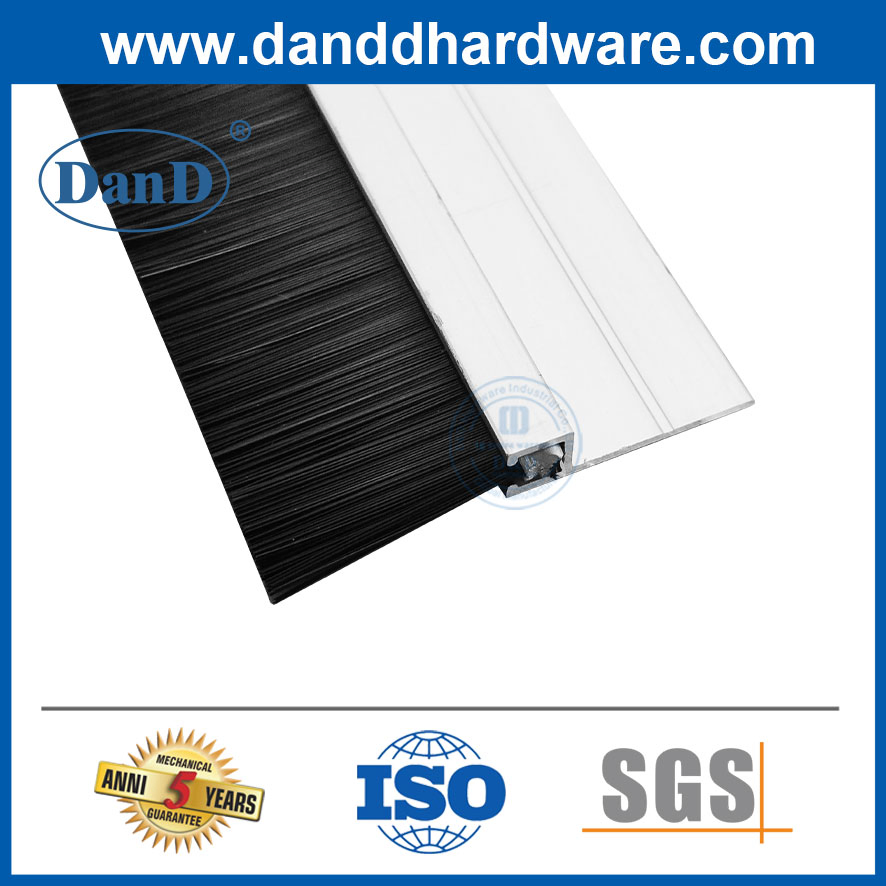 Custom Colored Nylon Filament Blocker Adjustable Weather Brush Strip Bottom Door Seal Sweep