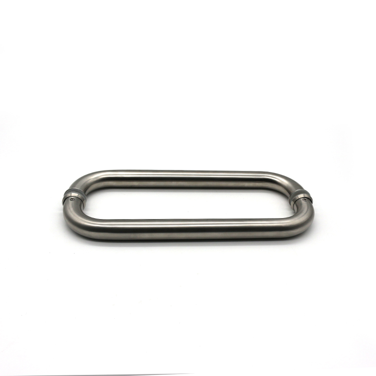 Double off Set Glass/Stainless Steel Door Pull Handle