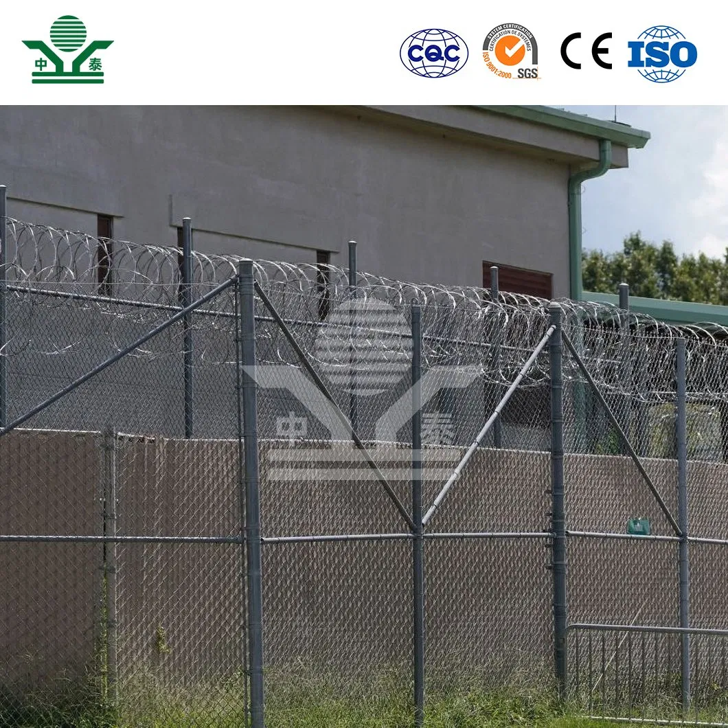 Zhongtai Helical Barbed Wire China Manufacturers 300mm 450mm 730mm Diameter Electric Fence and Razor Wire Used for Front Yard Security Fence