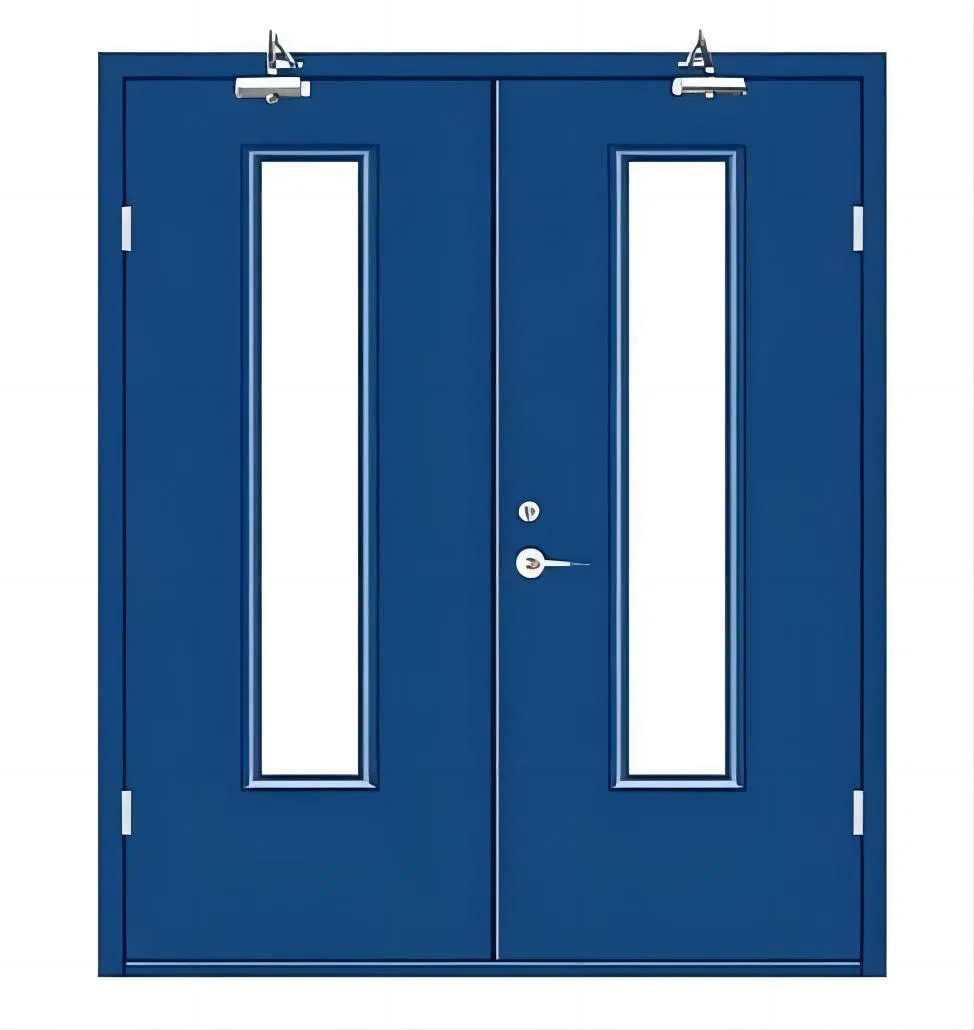 Industrial Fire Rated Fireproof Heat Resistance Emergency Entry Thermal Insulated Security Exit Door Manufacturer