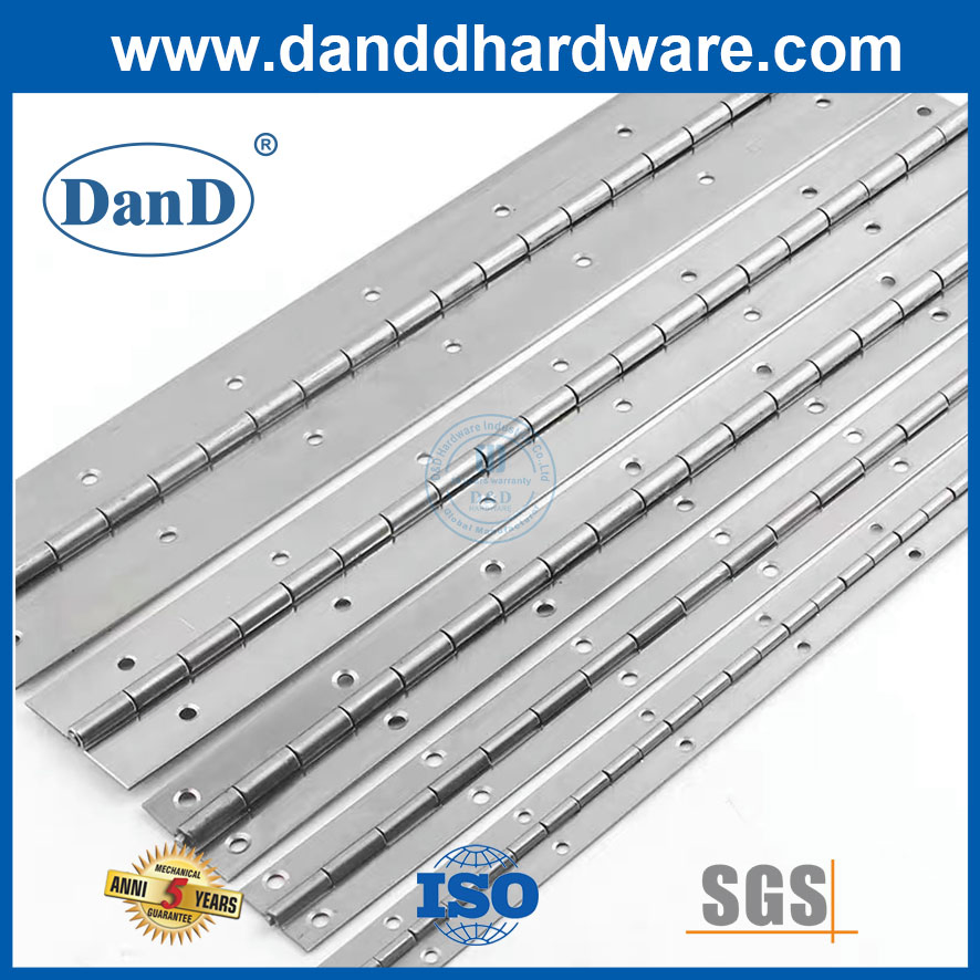 D&D Hardware Supplier Furniture Stainless Steel Continuous Piano Long Door Hinges