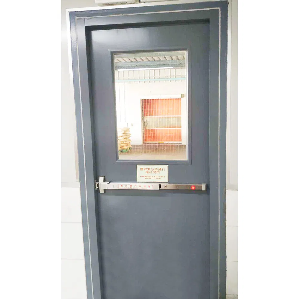 Industrial Thermal Insulated Stainless Steel Swinging Entry Safety Single Entrance Security Steel Exit Swing Door