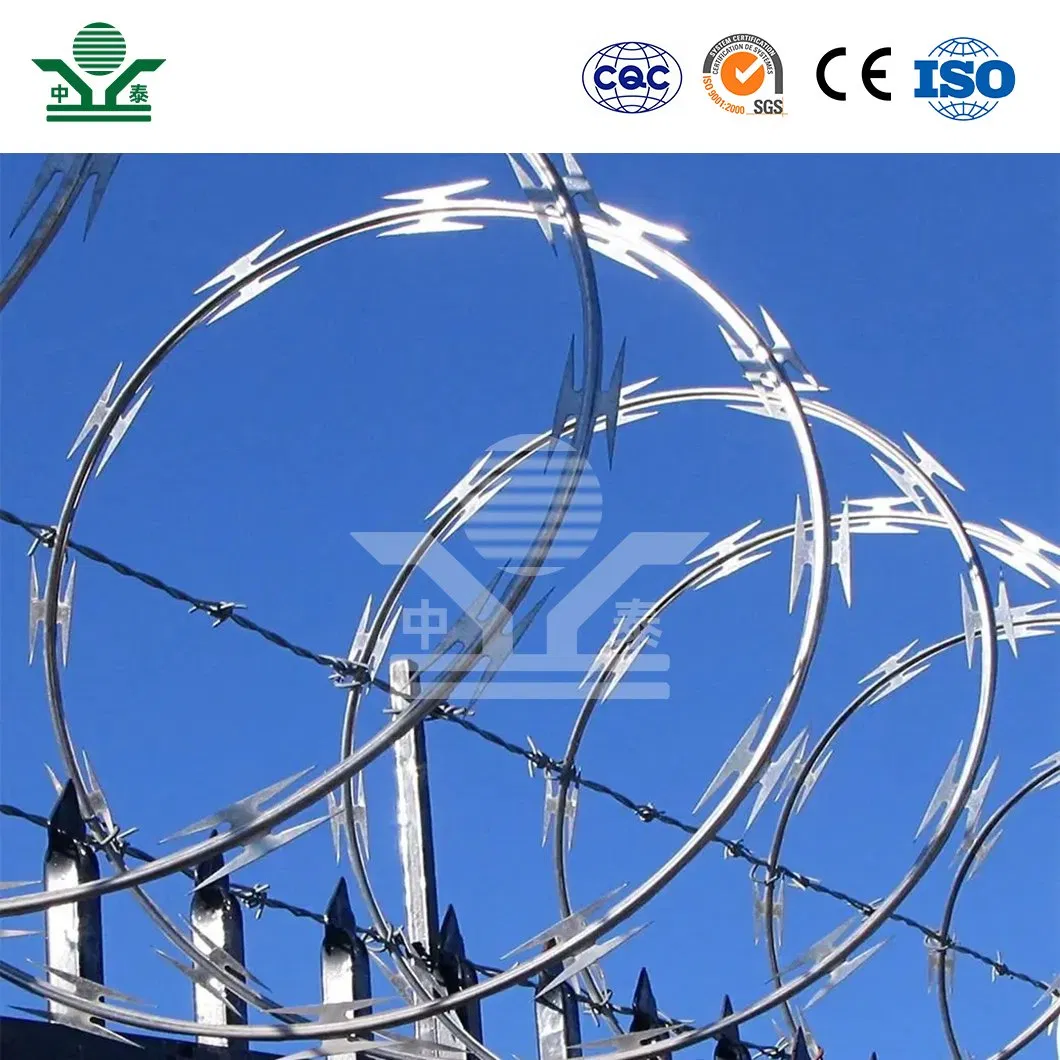 Zhongtai Barbed Wire Double Strand China Manufacturers 28 Inch Coil Diameter Strand Barbed Wire Used for Swimming Pool Security Fence