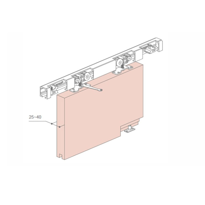 Balcony Wooden Door Roller, Sliding Suspension Door Hardware Accessories