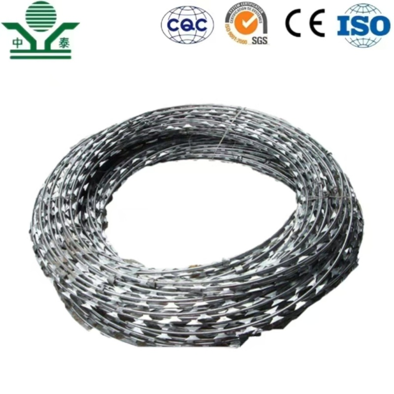 Good Galvanized Cbt-65 Razor Barbed Wire Concertina Wire for Fencing
