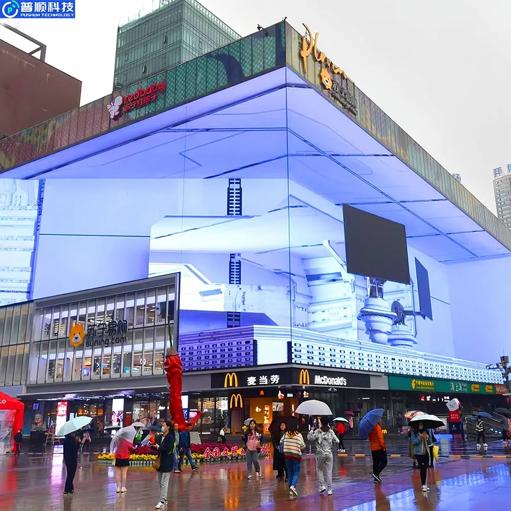 Pushunled Outdoor Commercial Advertisement Large Advertising Fixed LED Display
