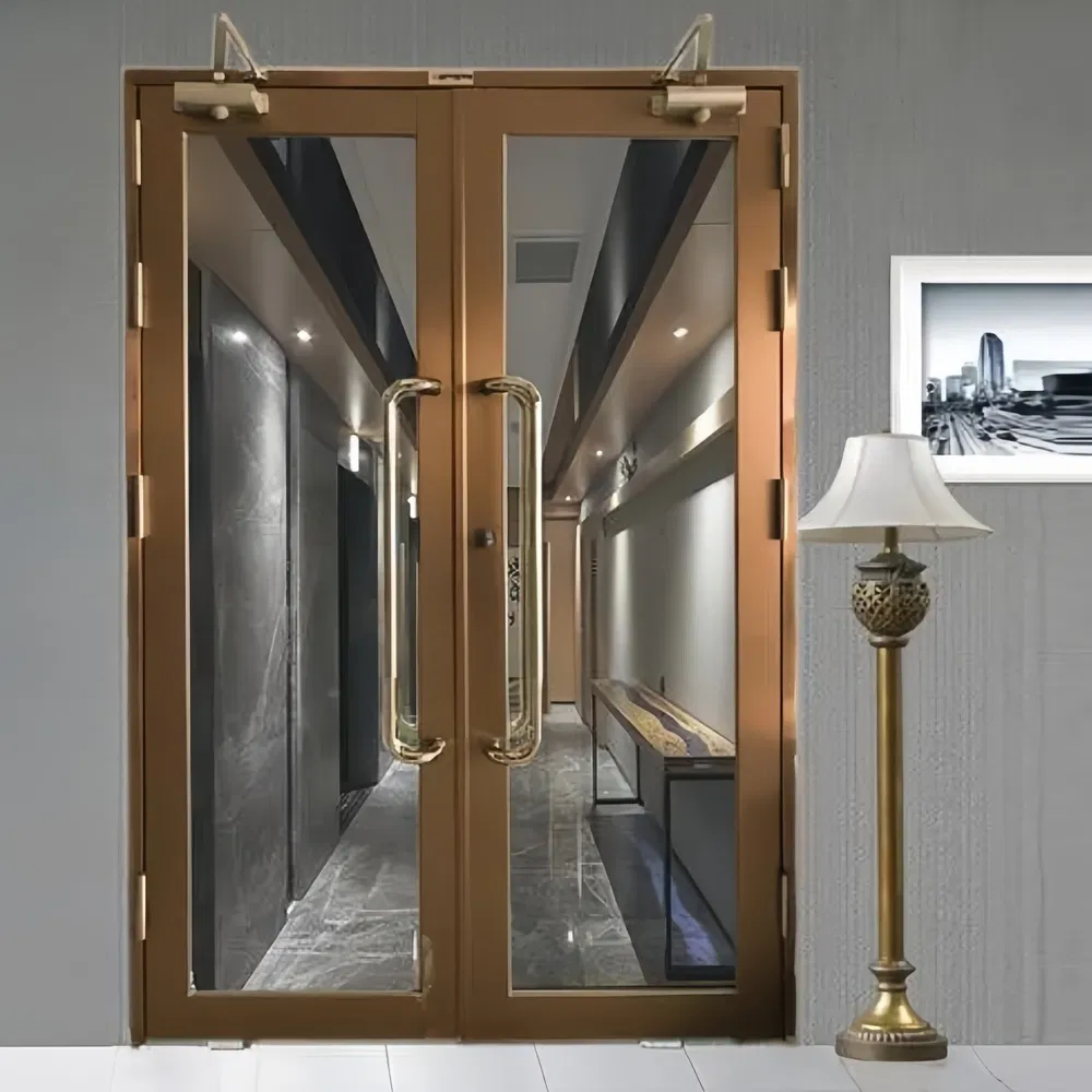 Modern Fireproof Glass Doors Suppliers Fire Rated Glass Door with 90min Rating