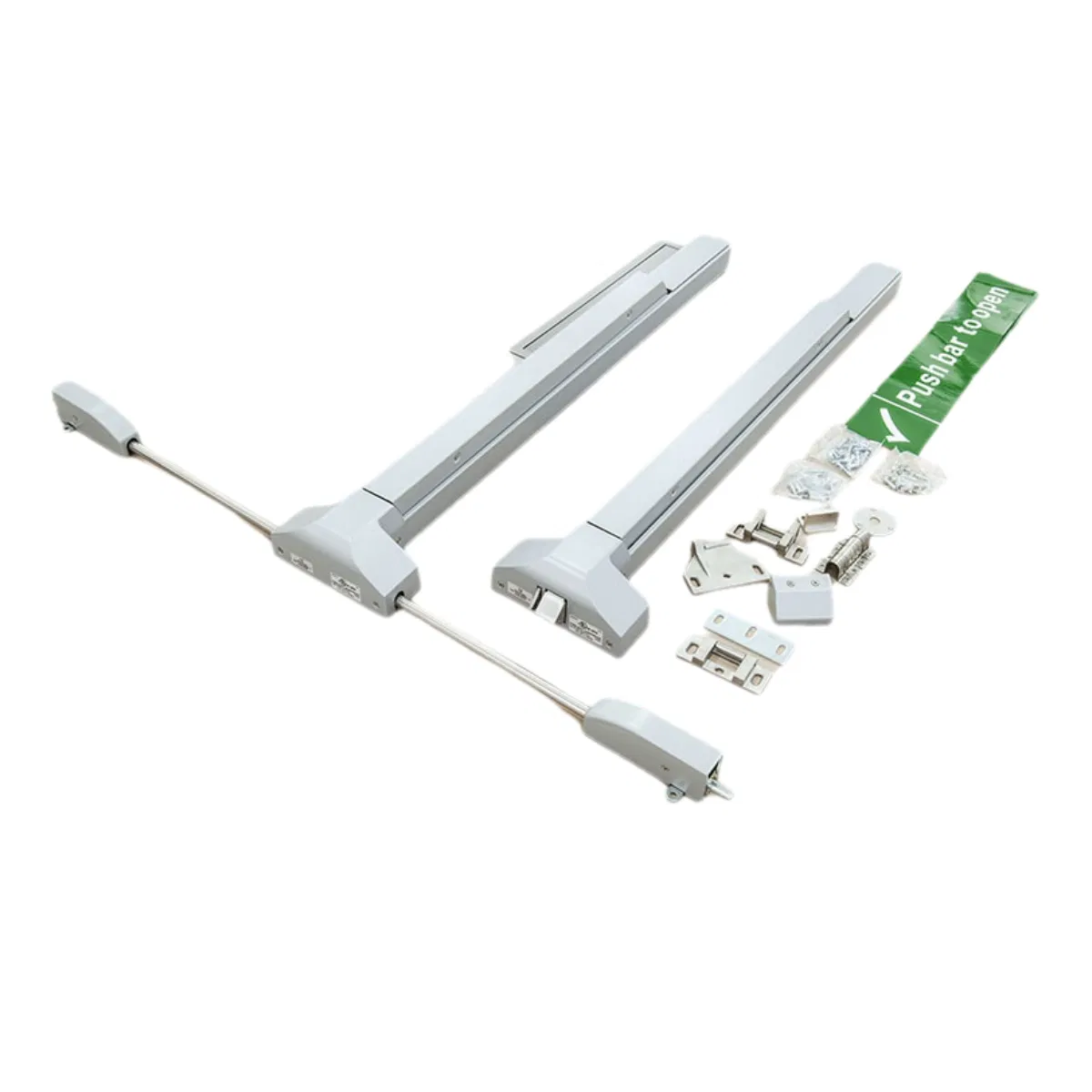 Commercial Door Push Emergency Panic Push Bar Lock with Exterior Lever Lock for Panic Exit Device