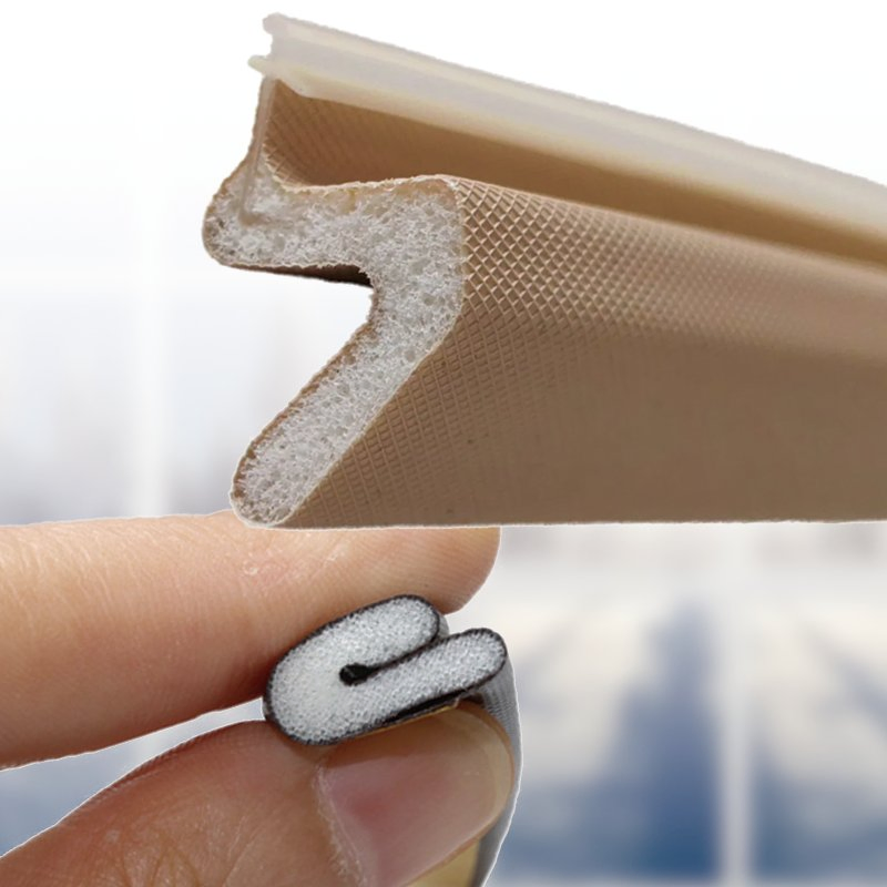 Self Adhesive PU Weatherstrip for Sliding and Entry Wooden Doors